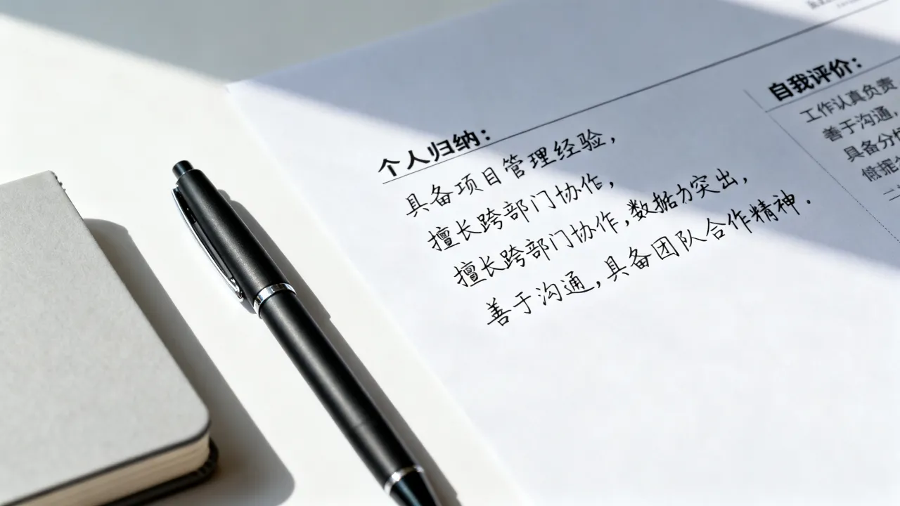 简历的个人归纳怎么写，简历自我评价怎么写-图1