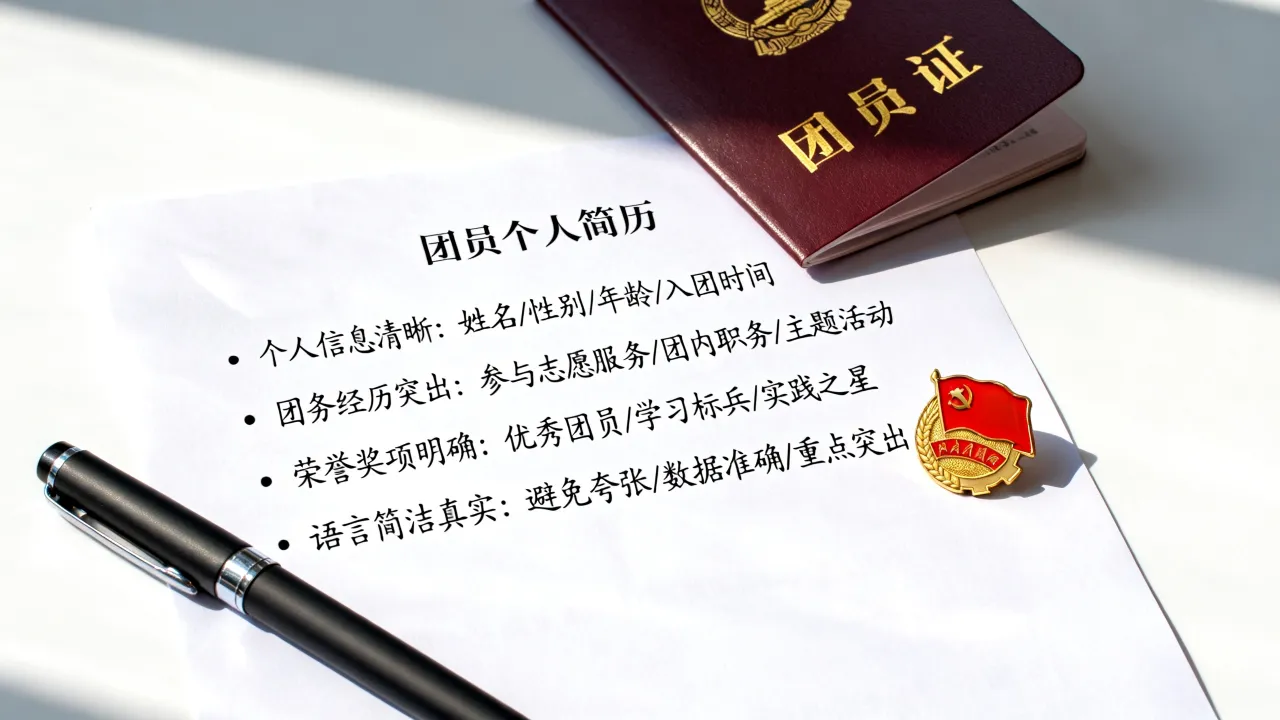 优秀团员个人简历怎么写,有哪些写作要点和注意事项-图1 优秀团员个人简历怎么写,有哪些写作要点和注意事项-图1