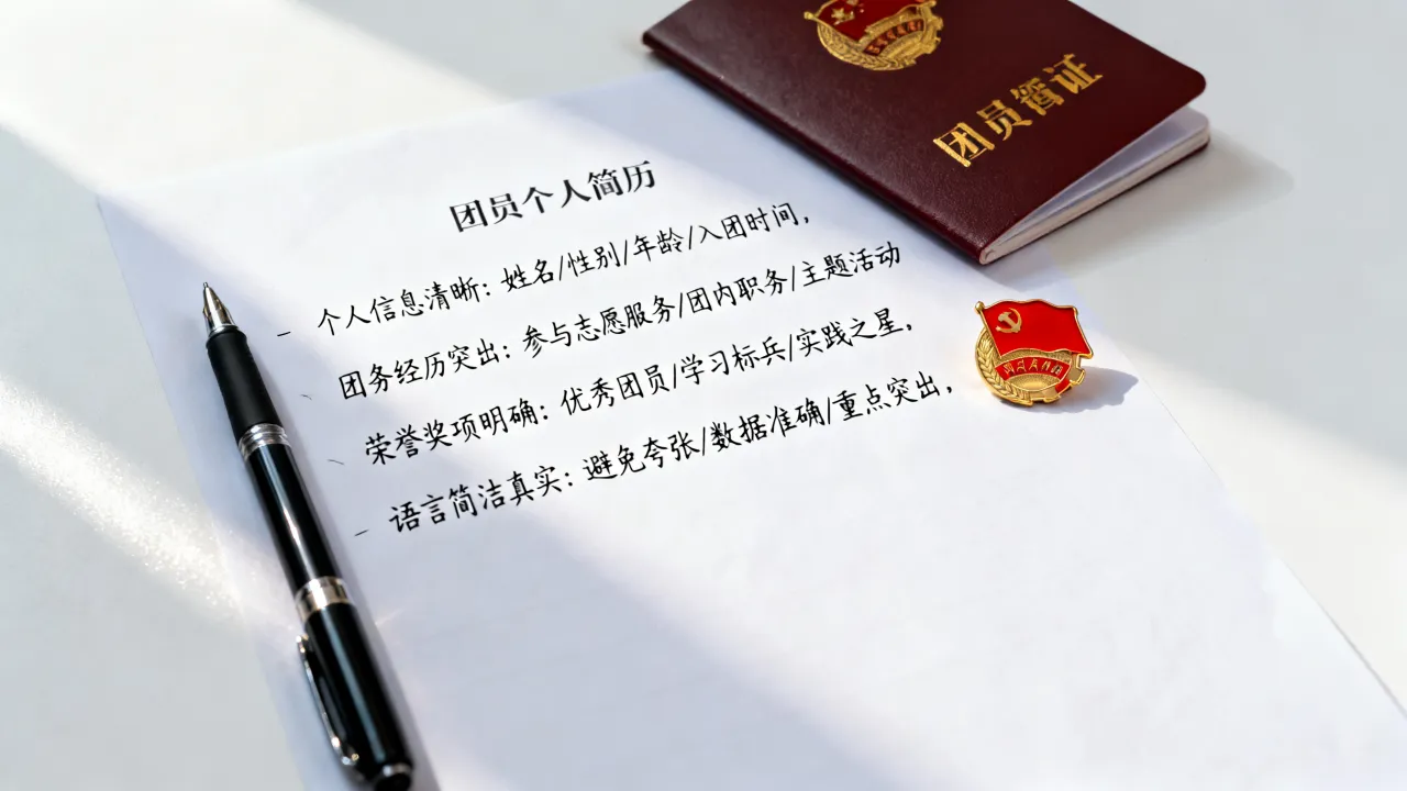 优秀团员个人简历怎么写,有哪些写作要点和注意事项-图2 优秀团员个人简历怎么写,有哪些写作要点和注意事项-图2