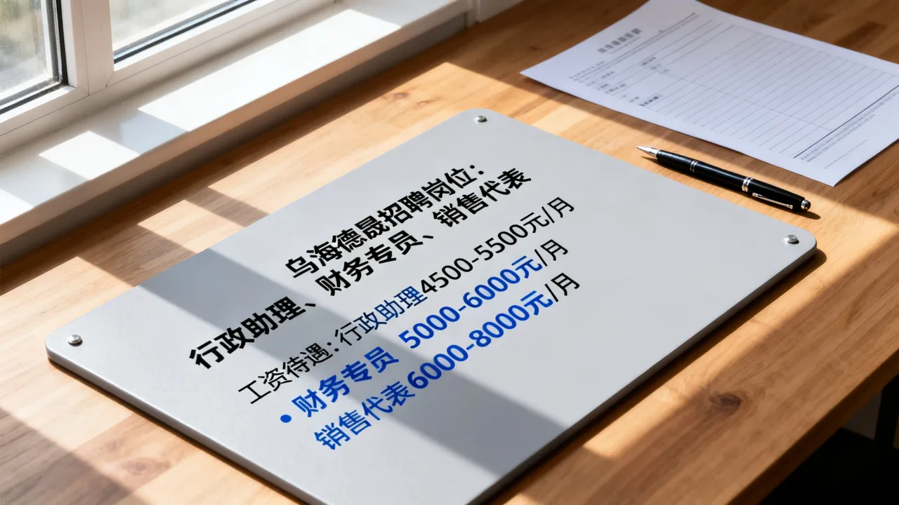 乌海德晟招聘现在有什么岗位,工资待遇怎么样