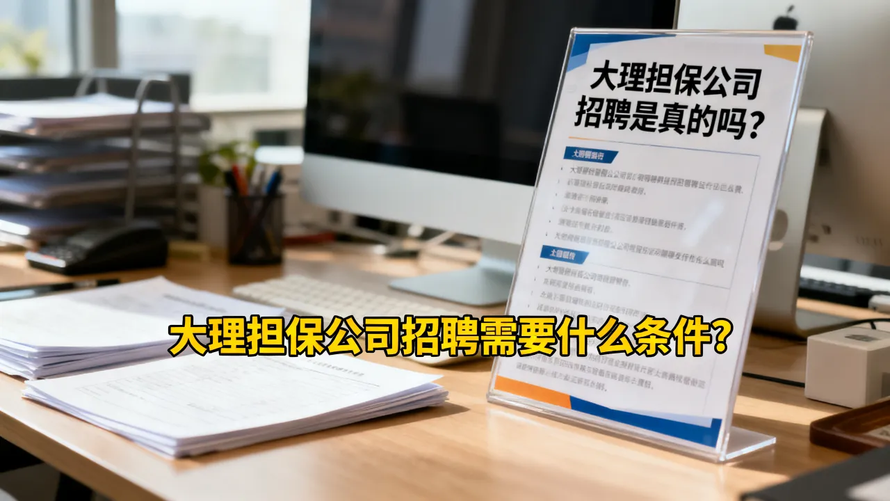 大理担保公司招聘是真的吗？大理担保公司招聘需要什么条件？-图1