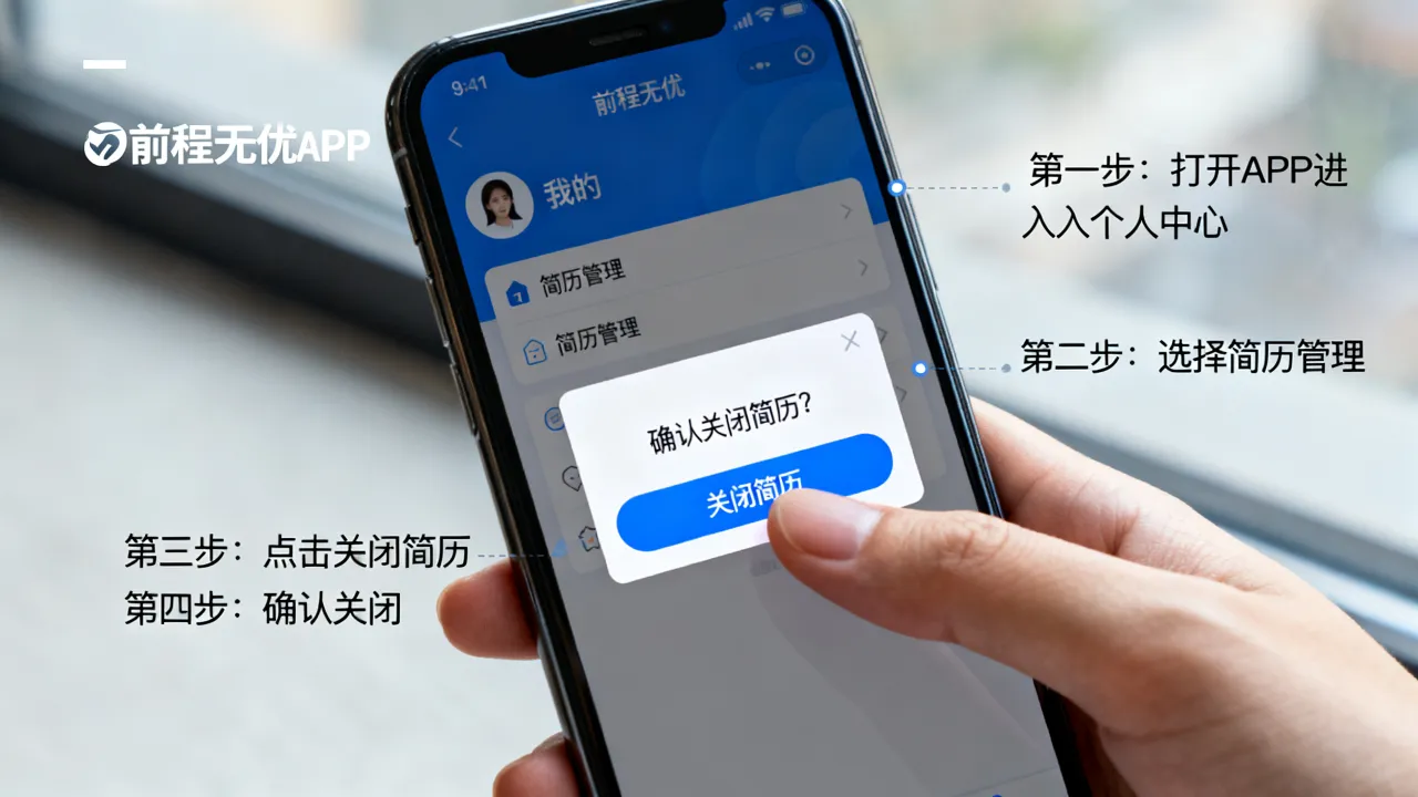 前程无忧怎么关闭简历,有哪些具体方法和步骤?-图1 前程无忧怎么关闭简历,有哪些具体方法和步骤?-图1