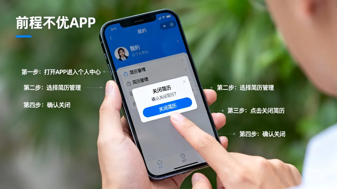 前程无忧怎么关闭简历,有哪些具体方法和步骤?-图2 前程无忧怎么关闭简历,有哪些具体方法和步骤?-图2