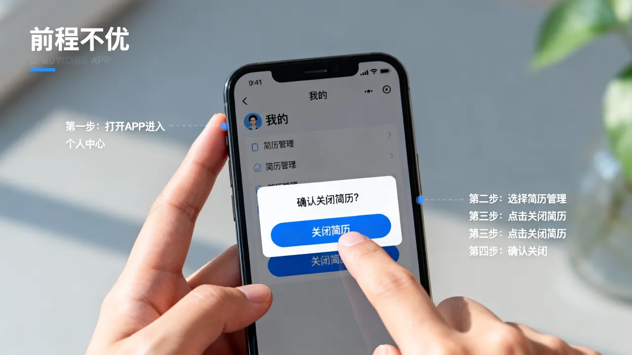 前程无忧怎么关闭简历,有哪些具体方法和步骤?-图3 前程无忧怎么关闭简历,有哪些具体方法和步骤?-图3