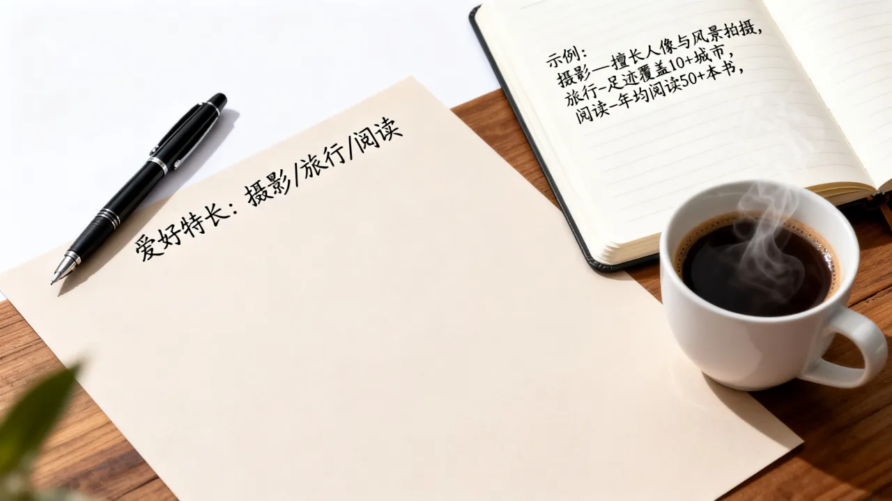简历中爱好特长怎么写,个人简历中的爱好特长怎么写好-图2 简历中爱好特长怎么写,个人简历中的爱好特长怎么写好-图2