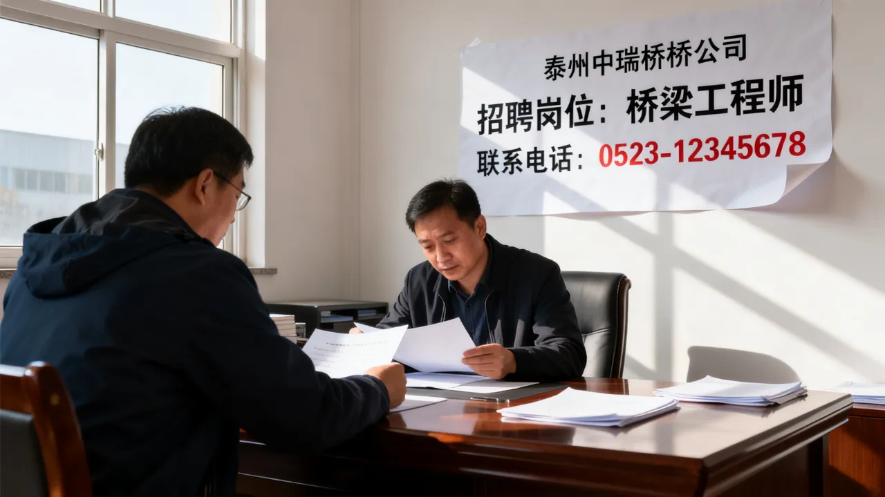泰州中瑞路桥招聘吗?泰州中瑞路桥招聘信息在哪看?-图1 泰州中瑞路桥招聘吗?泰州中瑞路桥招聘信息在哪看?-图1