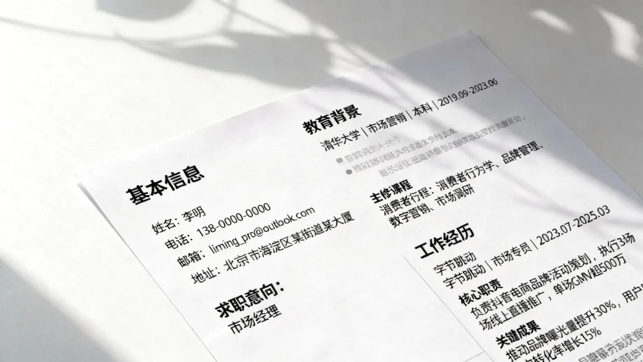 简历怎么排版,简历怎么排版才显得专业又好看-图1 简历怎么排版,简历怎么排版才显得专业又好看-图1