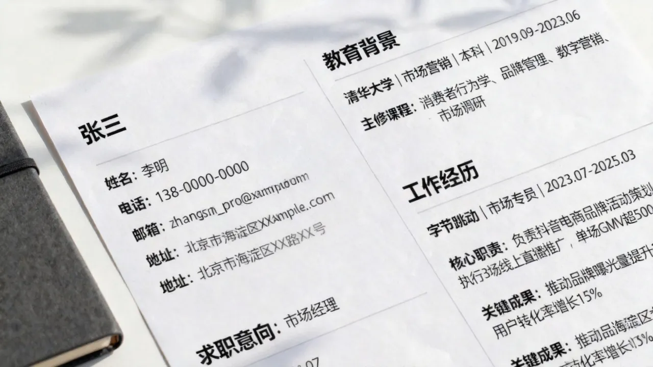 简历怎么排版,简历怎么排版才显得专业又好看-图2 简历怎么排版,简历怎么排版才显得专业又好看-图2