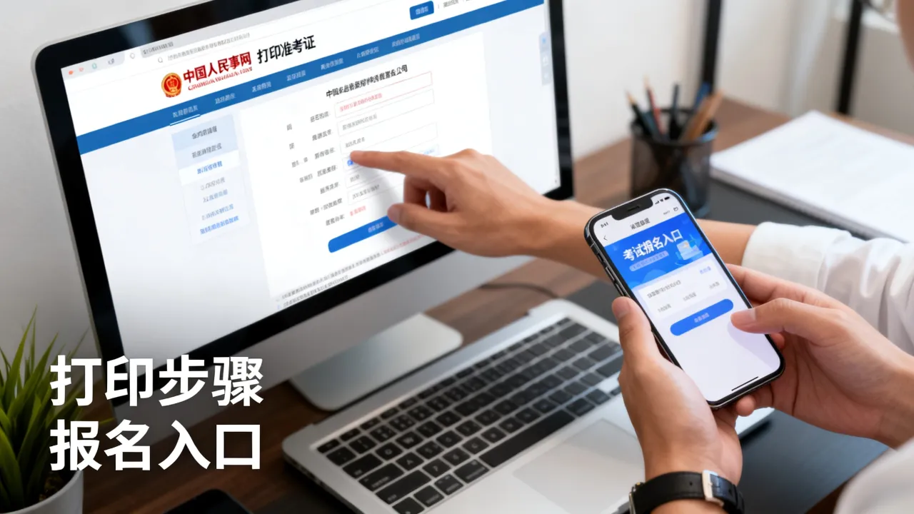 中国人事网怎么打印准考证,考试报名入口在哪里?-图1 中国人事网怎么打印准考证,考试报名入口在哪里?-图1