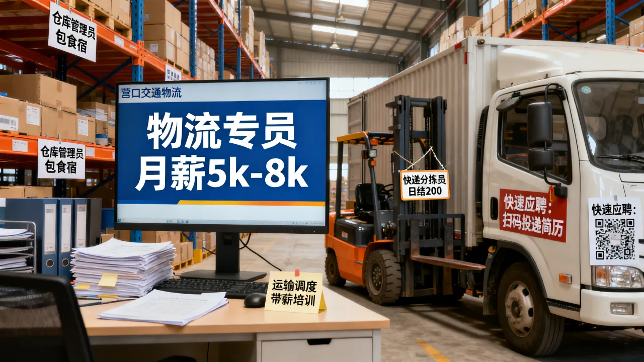 营口交通物流招聘哪些职位待遇好?,如何快速应聘-图3 营口交通物流招聘哪些职位待遇好?,如何快速应聘-图3