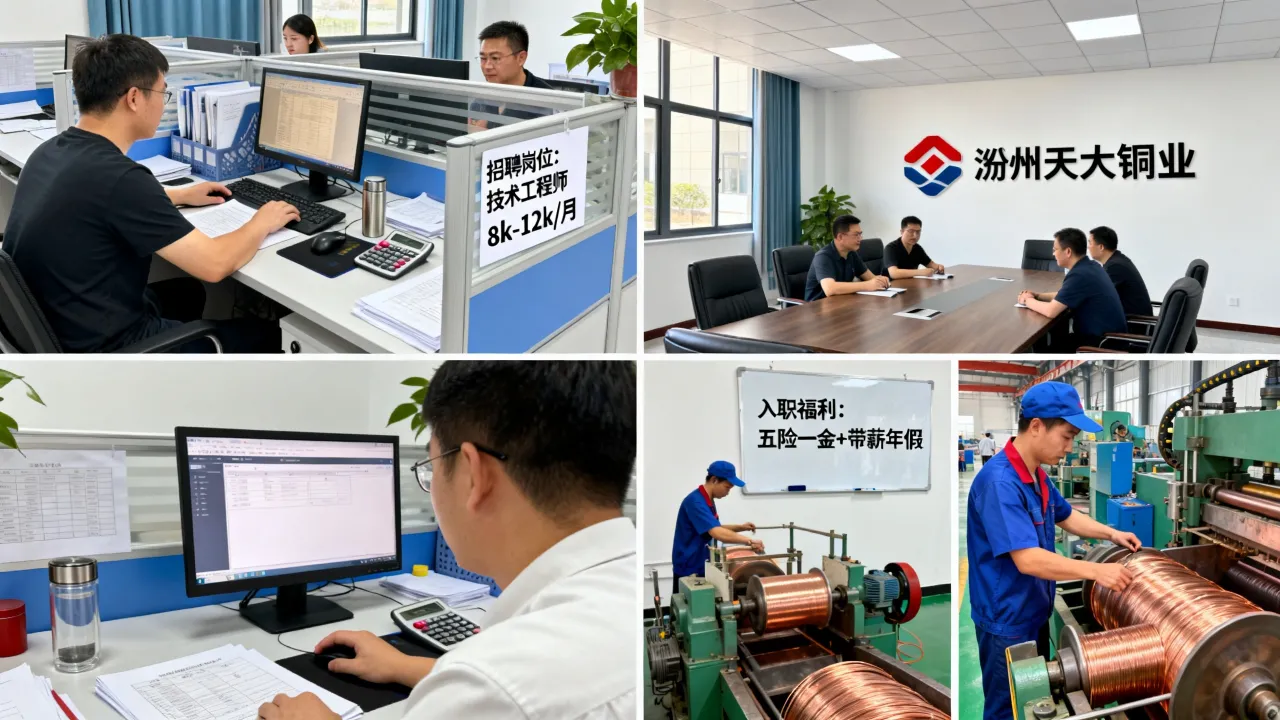 滁州天大铜业招聘是真的吗?工资待遇怎么样