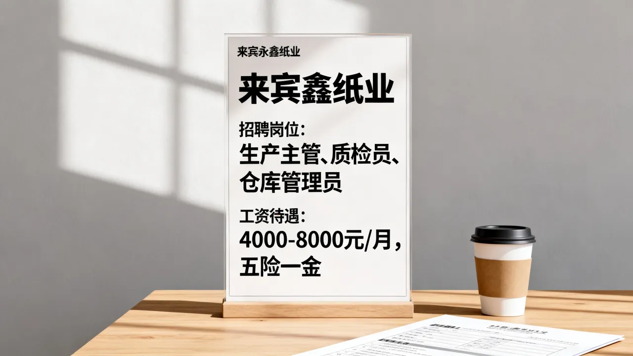 来宾永鑫纸业招聘吗,来宾永鑫纸业招聘岗位和工资怎么样