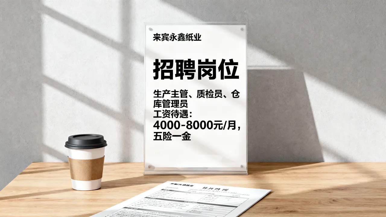 来宾永鑫纸业招聘吗,来宾永鑫纸业招聘岗位和工资怎么样-图2 来宾永鑫纸业招聘吗,来宾永鑫纸业招聘岗位和工资怎么样-图2