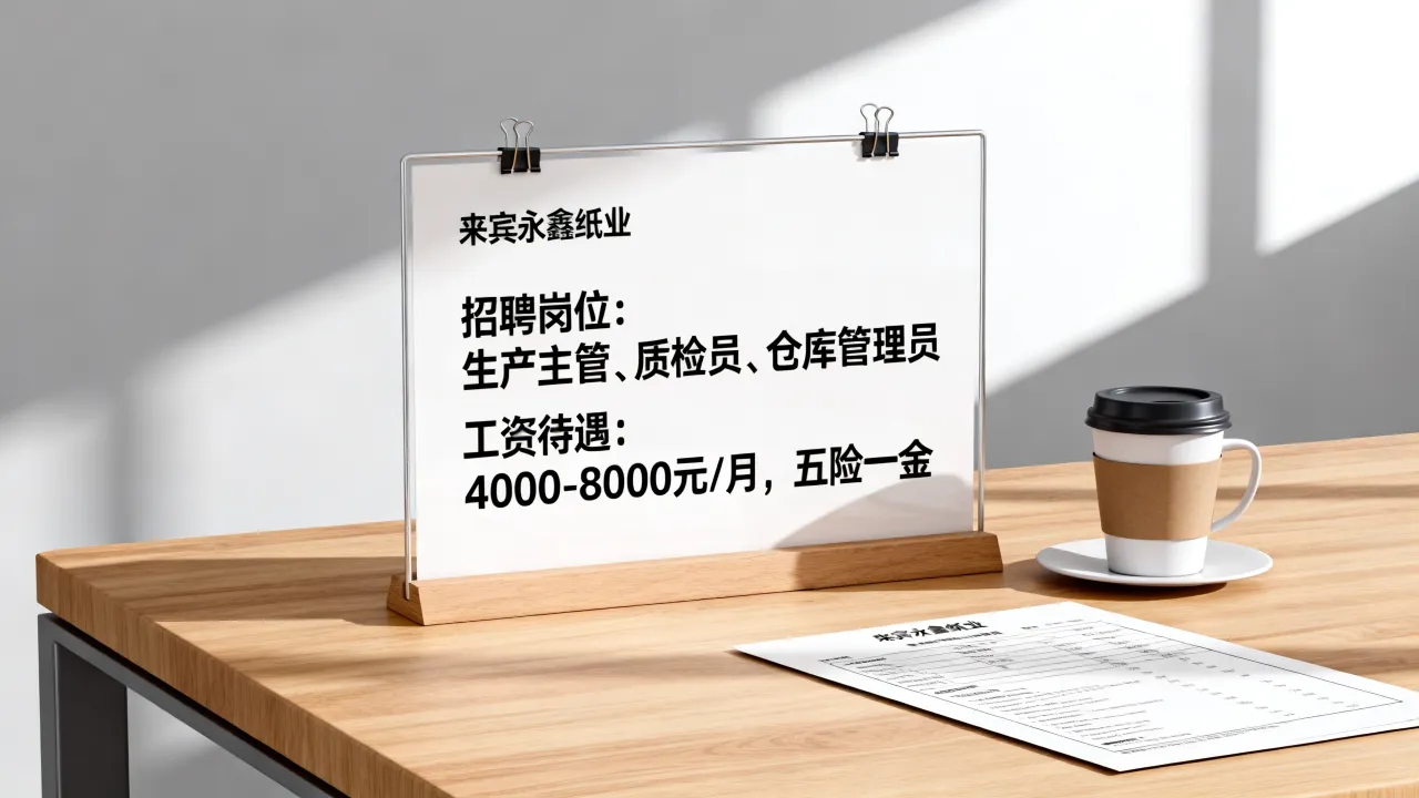 来宾永鑫纸业招聘吗,来宾永鑫纸业招聘岗位和工资怎么样-图3 来宾永鑫纸业招聘吗,来宾永鑫纸业招聘岗位和工资怎么样-图3