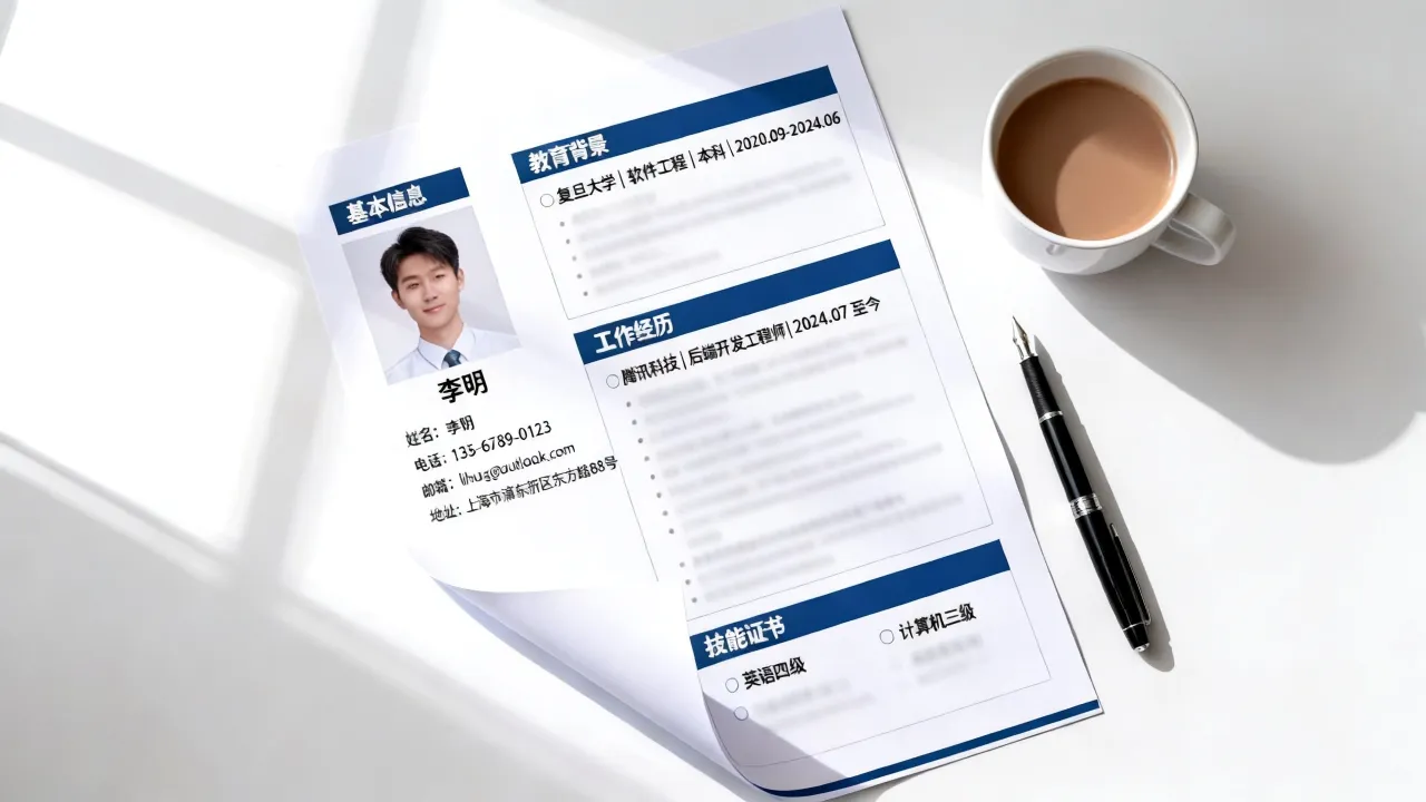 个人主要简历怎么写?如何优化个人简历内容提升求职成功率?-图3 个人主要简历怎么写?如何优化个人简历内容提升求职成功率?-图3