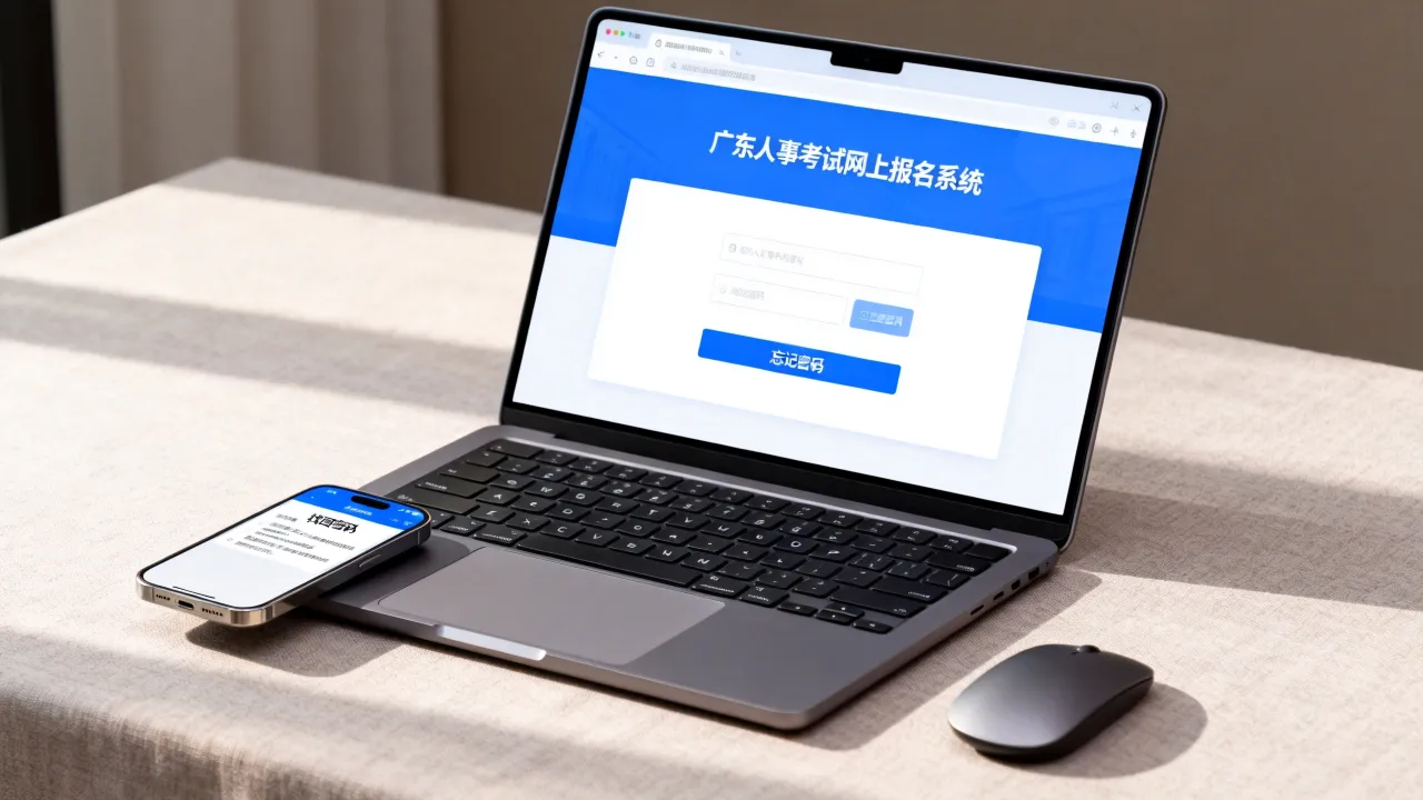 广东人事考试网上报名系统怎么登录?忘记了密码怎么办