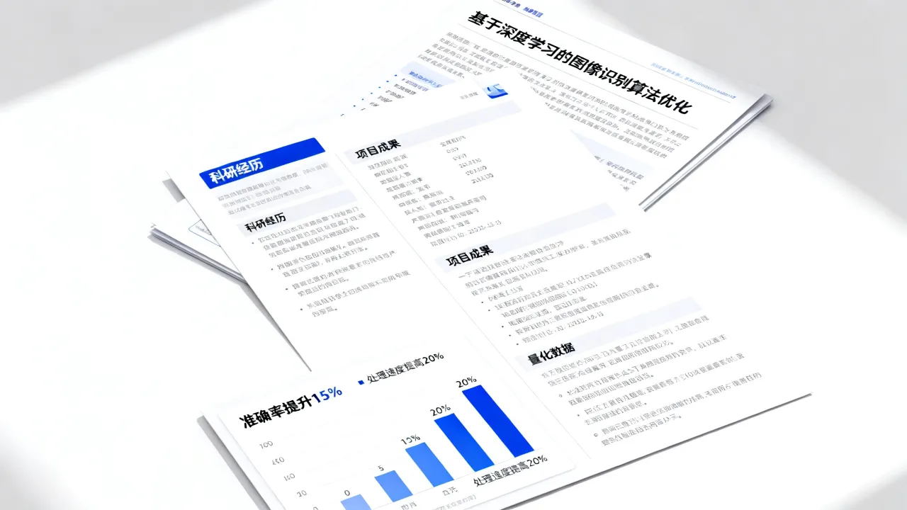 简历中科研经历怎么写,如何突出项目成果和量化数据?-图2 简历中科研经历怎么写,如何突出项目成果和量化数据?-图2