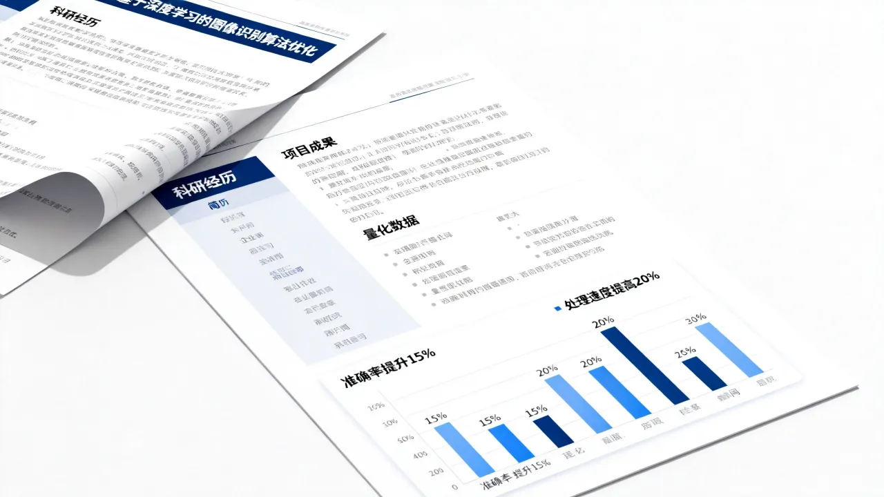 简历中科研经历怎么写,如何突出项目成果和量化数据?-图3 简历中科研经历怎么写,如何突出项目成果和量化数据?-图3