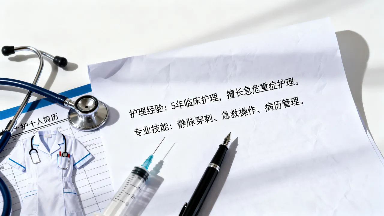 护士的个人简历怎么写,如何突出护理经验和专业技能?