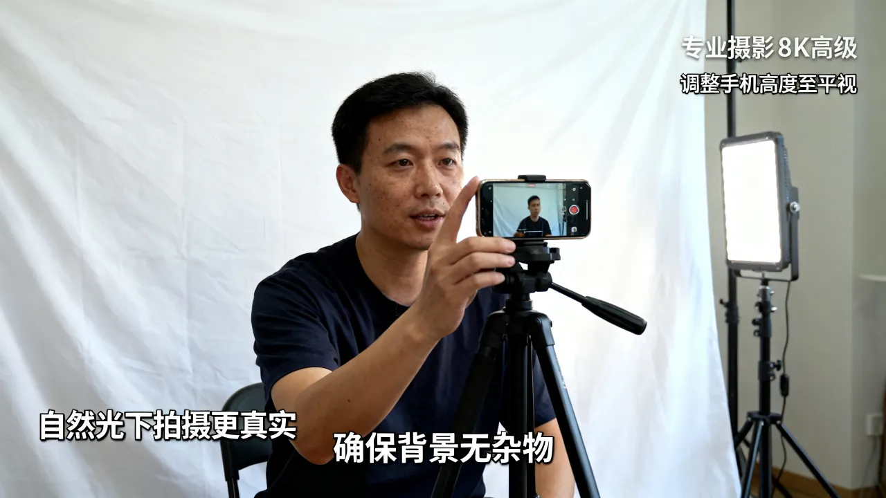 简历上的照片怎么弄，在家用手机怎么拍证件照？-图2