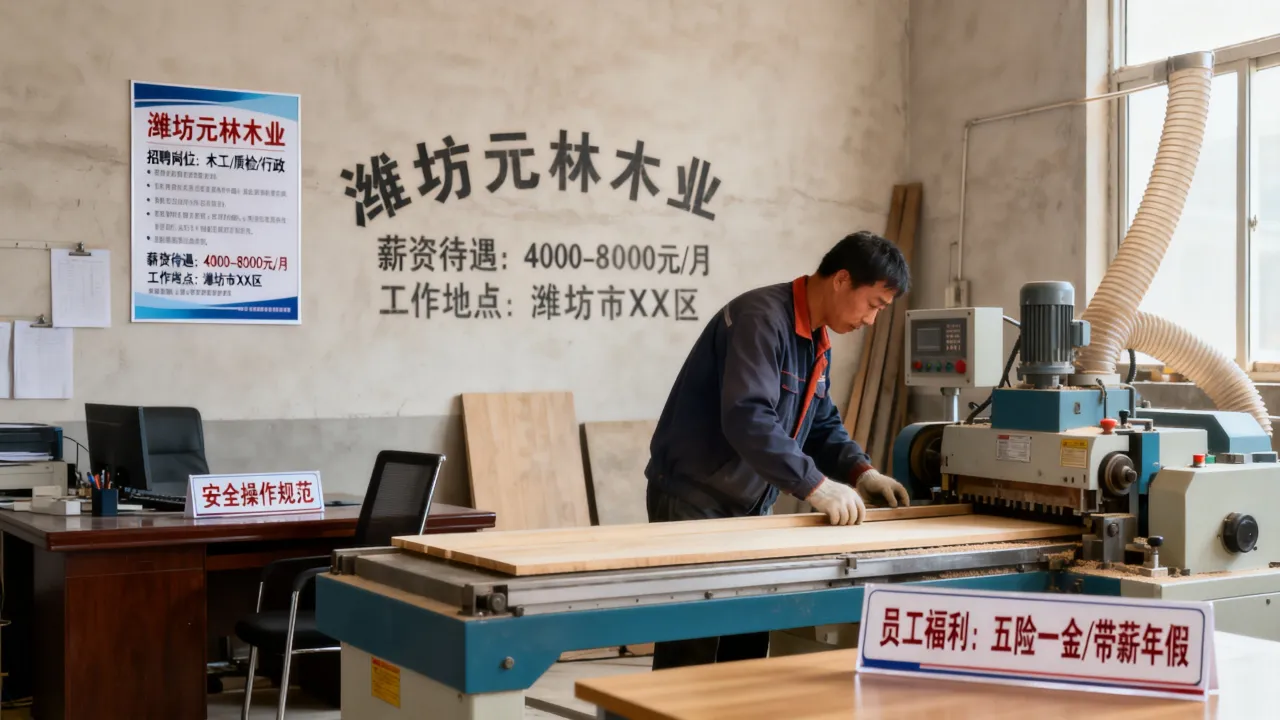 潍坊元林木业招聘靠谱吗，元林木业工资待遇怎么样