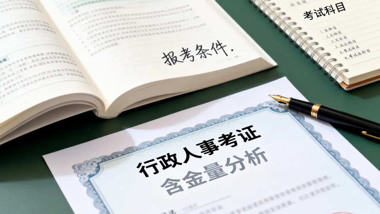 行政人事考证含金量高吗，报考条件及考试科目有哪些-图3