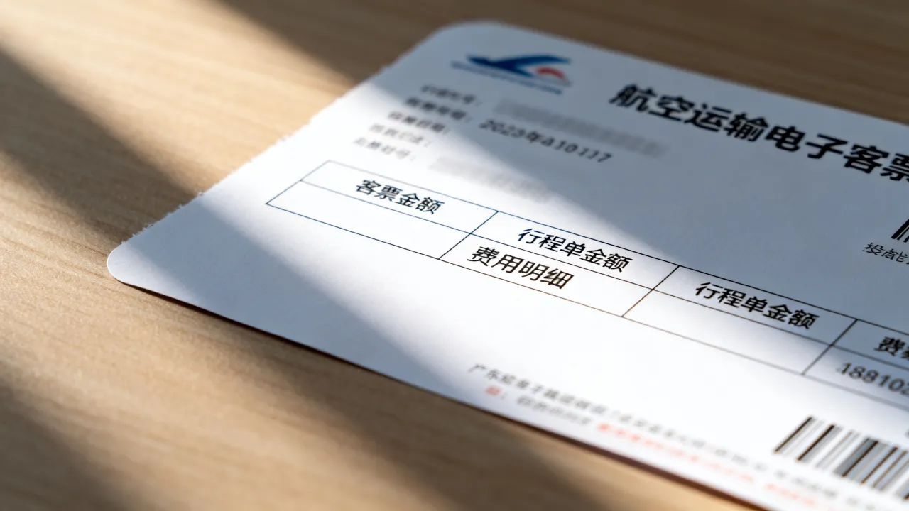 补充客票如何看金额,航空运输电子客票行程单金额在哪里查看