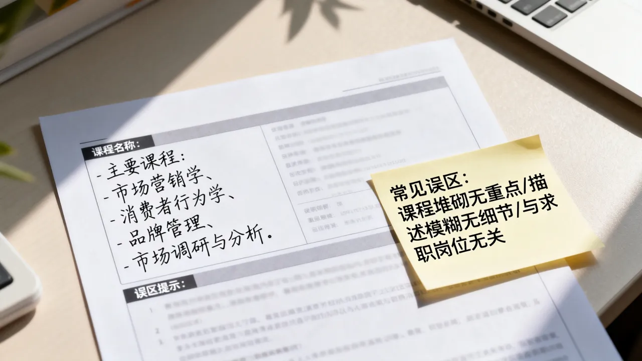 简历主要课程怎么写，简历主要课程描述常见误区有哪些？