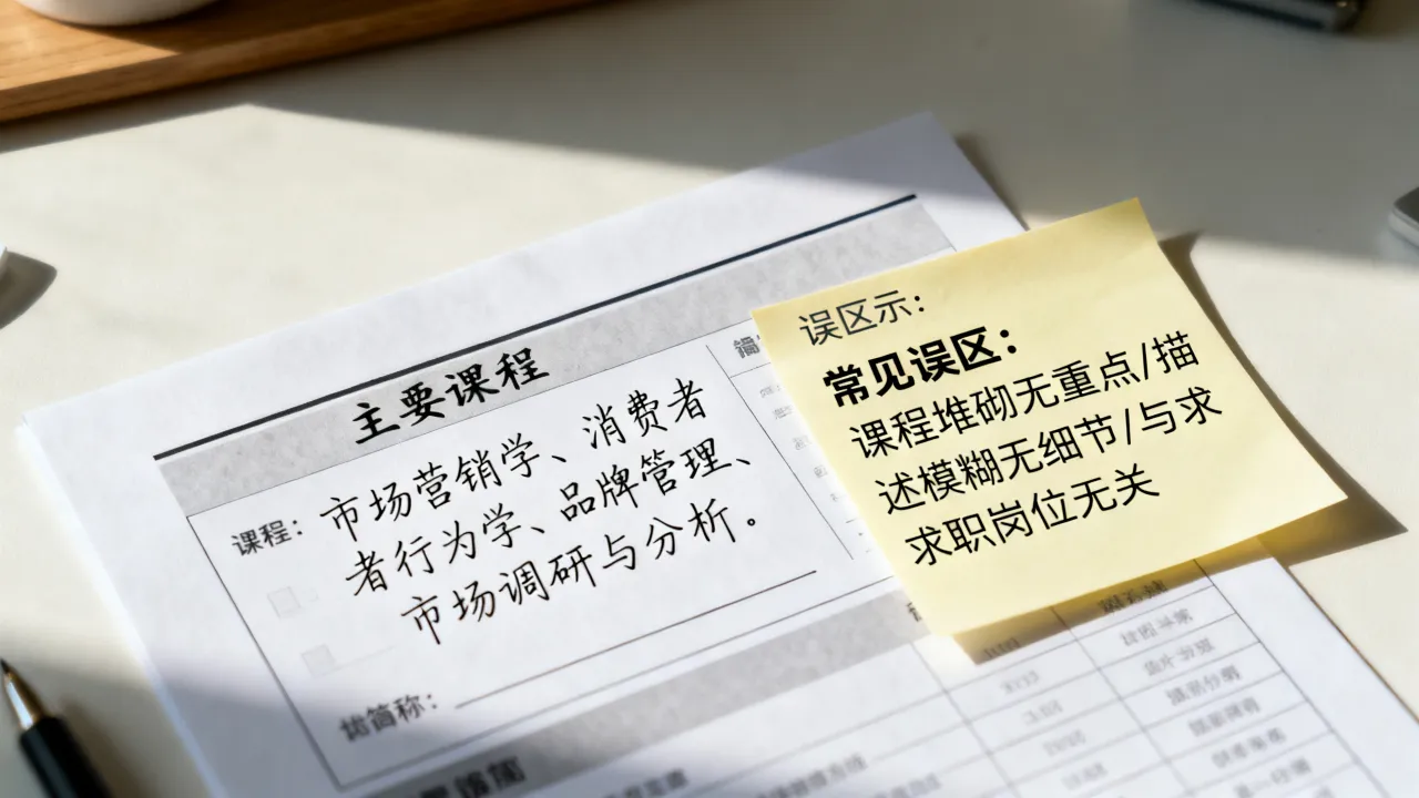简历主要课程怎么写，简历主要课程描述常见误区有哪些？-图2