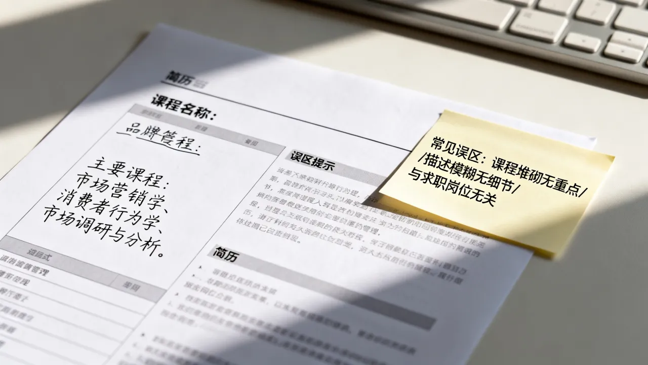 简历主要课程怎么写，简历主要课程描述常见误区有哪些？-图3