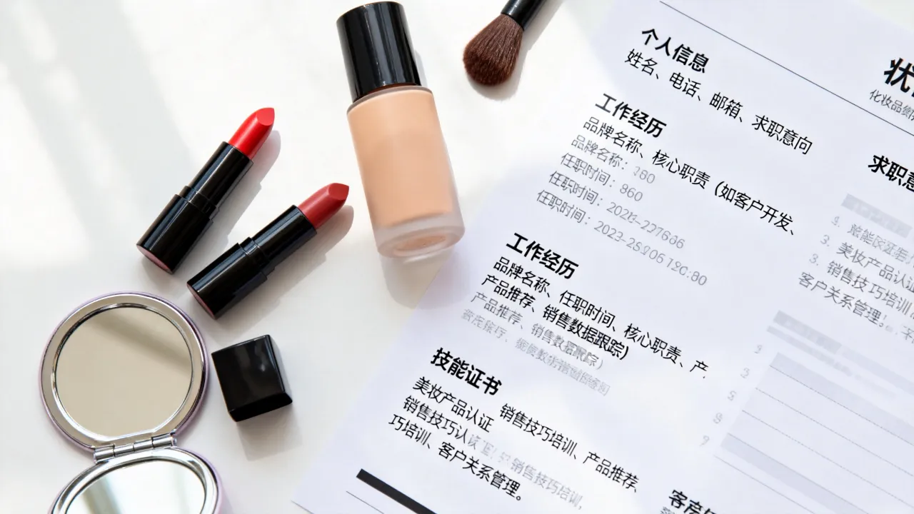 化妆品简历怎么写,化妆品销售简历怎么写才出彩?-图2 化妆品简历怎么写,化妆品销售简历怎么写才出彩?-图2