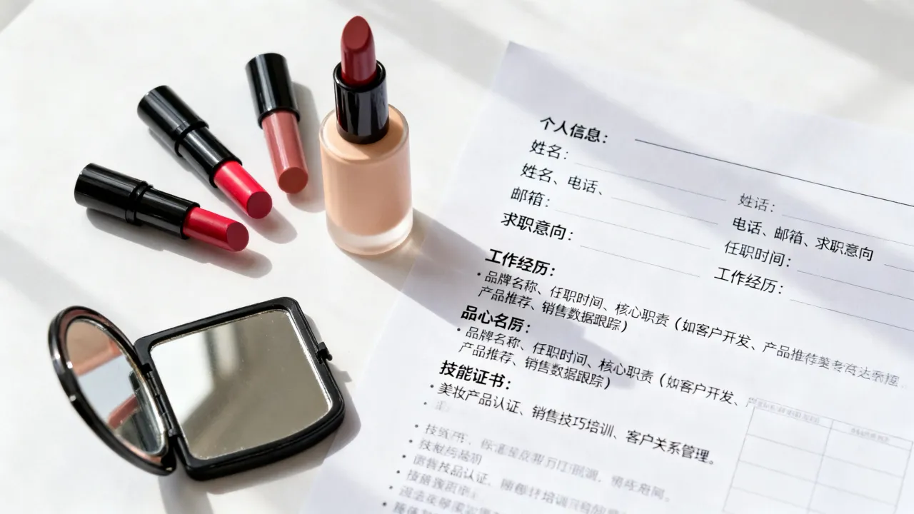 化妆品简历怎么写,化妆品销售简历怎么写才出彩?-图3 化妆品简历怎么写,化妆品销售简历怎么写才出彩?-图3