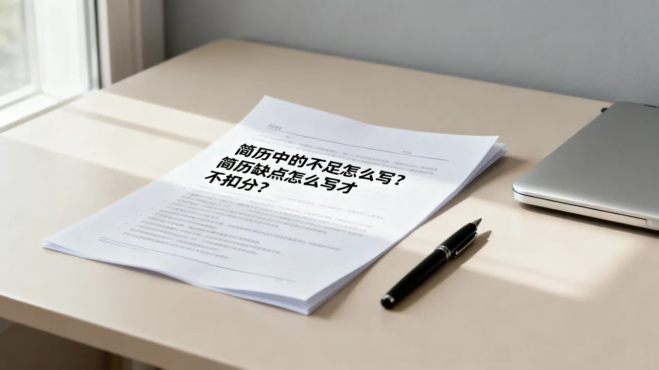 简历中的不足怎么写？简历缺点怎么写才不扣分？