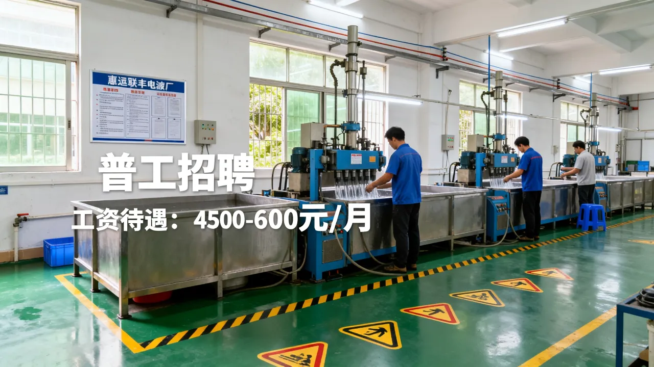 惠阳联丰电镀招聘普工吗?惠阳电镀厂最新招工信息及工资待遇如何-图1 惠阳联丰电镀招聘普工吗?惠阳电镀厂最新招工信息及工资待遇如何-图1