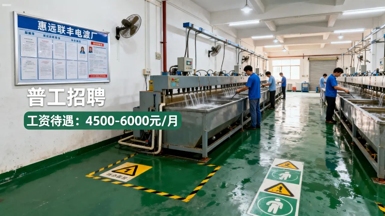 惠阳联丰电镀招聘普工吗?惠阳电镀厂最新招工信息及工资待遇如何-图3 惠阳联丰电镀招聘普工吗?惠阳电镀厂最新招工信息及工资待遇如何-图3