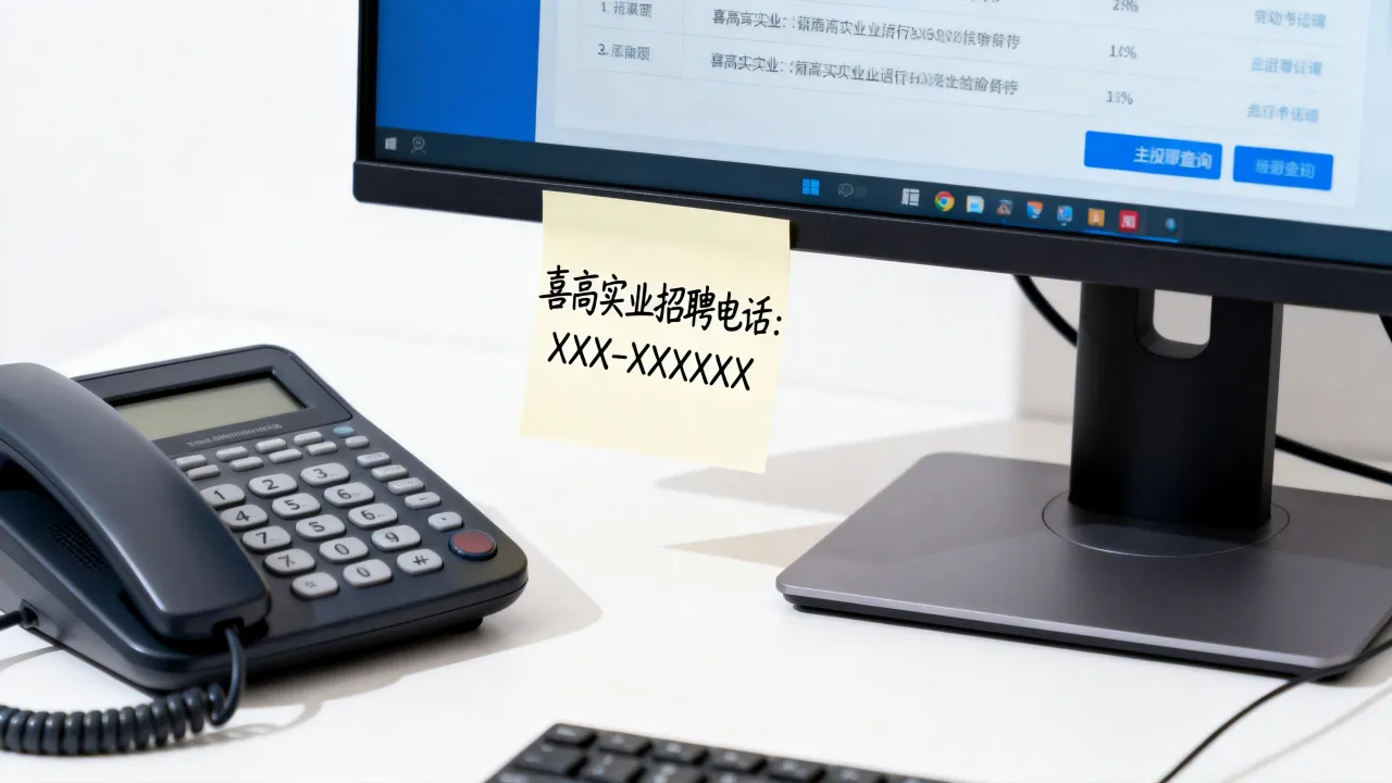 喜高实业招聘电话是多少？，喜高实业招聘电话怎么查？