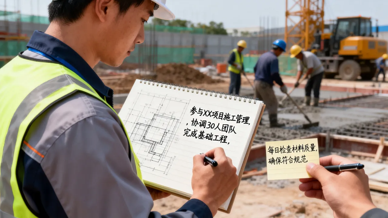 施工员工作经历怎么写,施工员简历上的工作经历怎么写才吸引人-图2 施工员工作经历怎么写,施工员简历上的工作经历怎么写才吸引人-图2