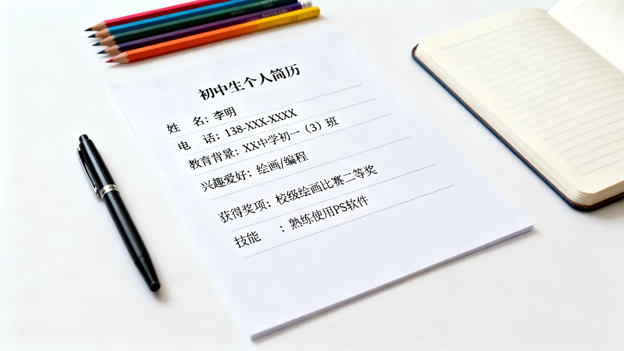 初中生个人简历怎么写,有哪些写作技巧和注意事项?