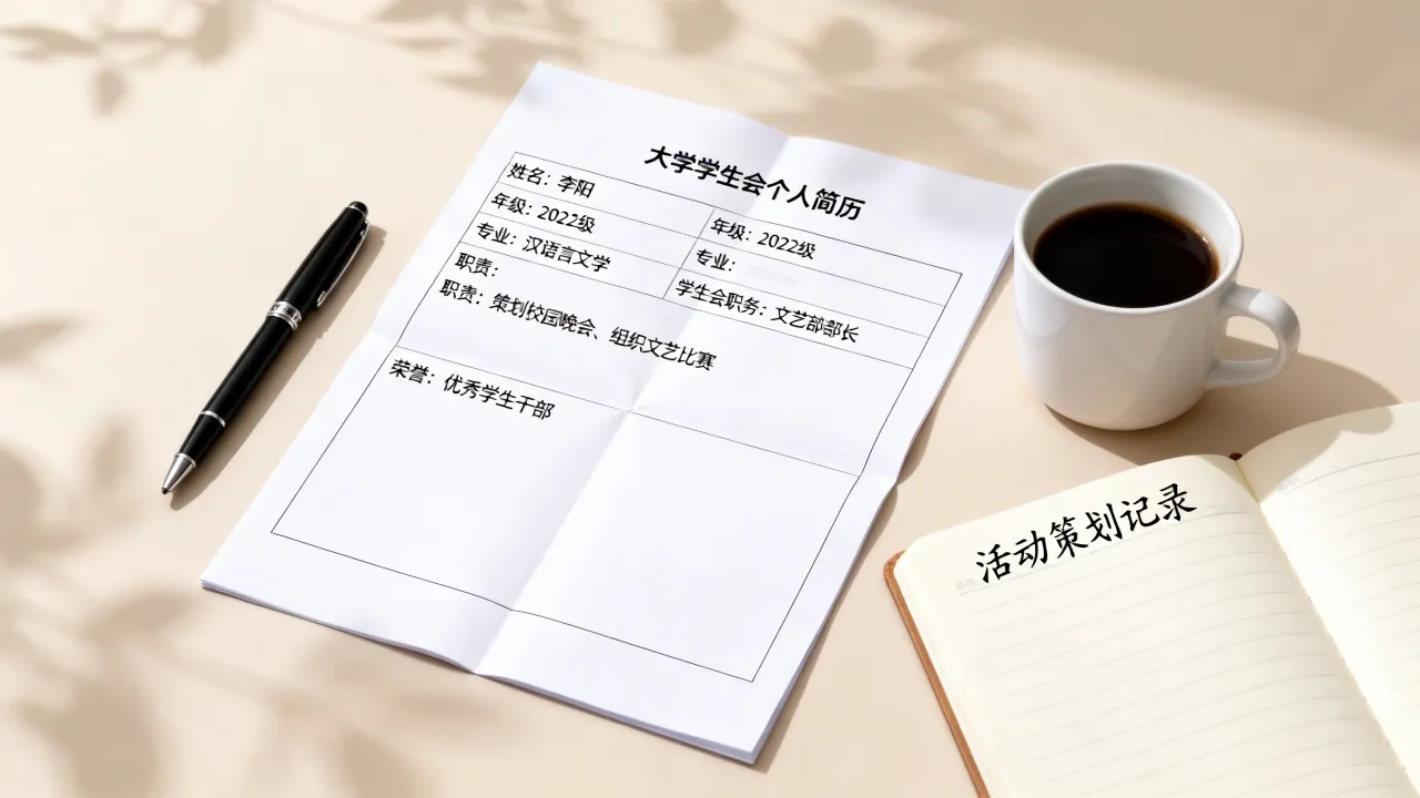 大学学生会个人简历怎么写，学生会个人简历模板范文有哪些-图2