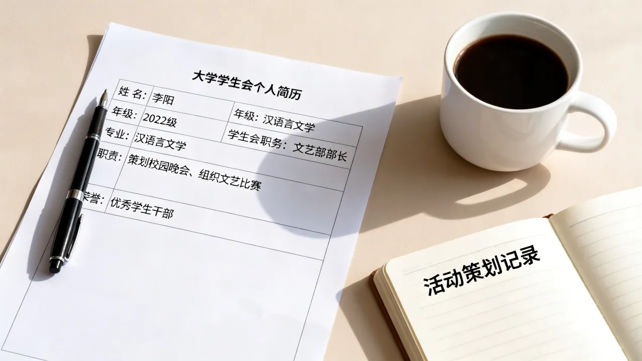 大学学生会个人简历怎么写，学生会个人简历模板范文有哪些-图3