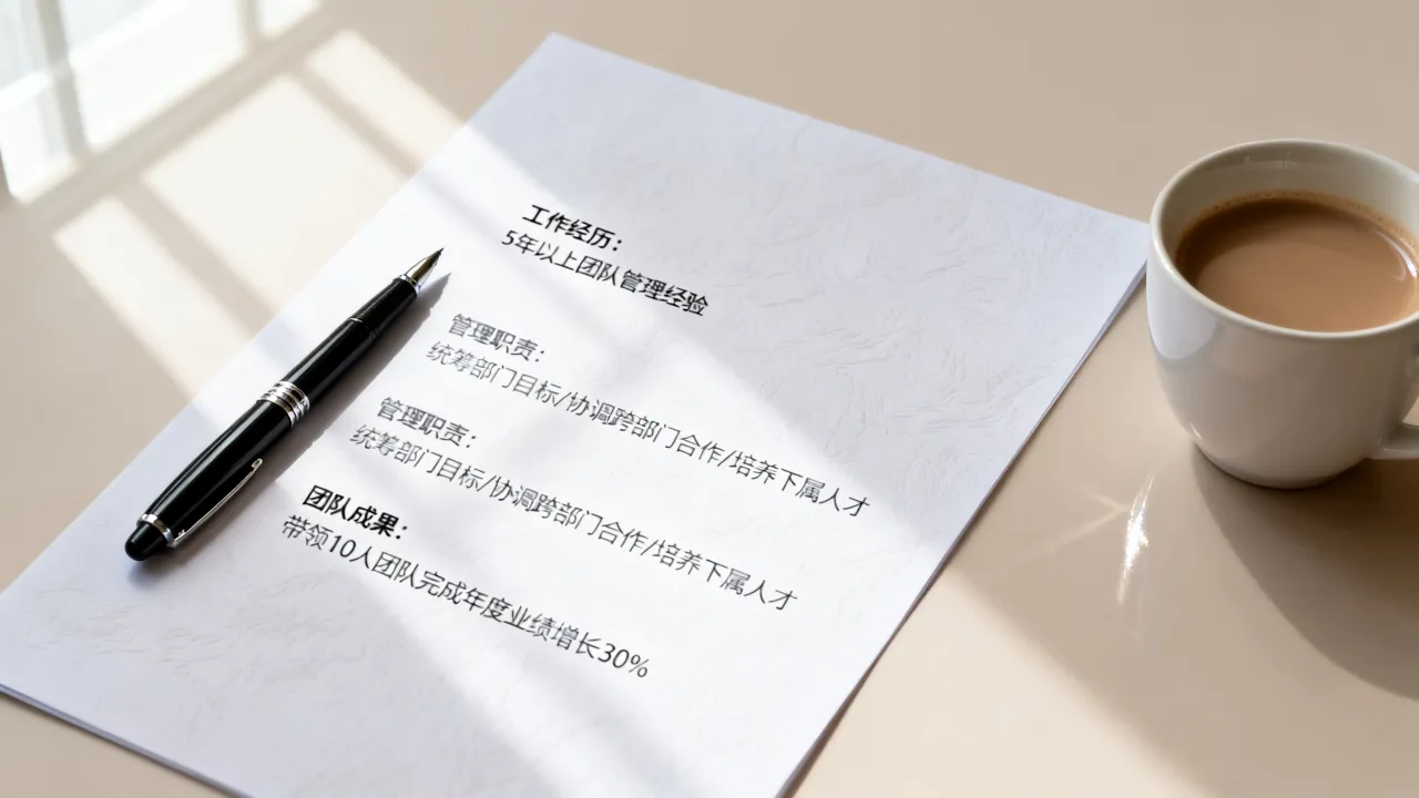 管理岗位简历怎么写，管理岗位简历怎么写才能通过筛选