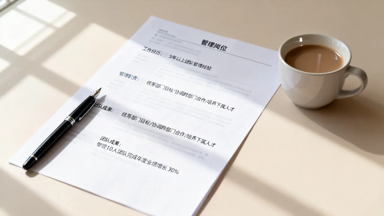 管理岗位简历怎么写，管理岗位简历怎么写才能通过筛选-图3