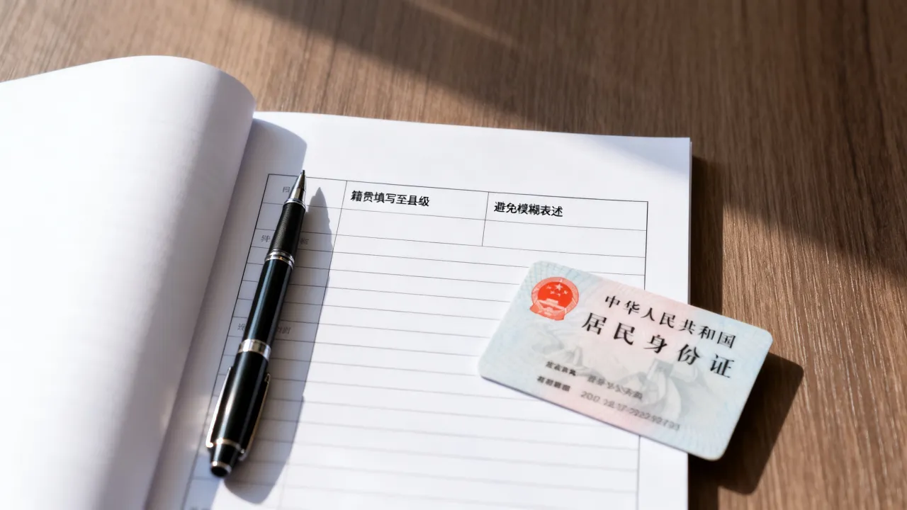 简历中籍贯怎么写？籍贯填写正确格式和注意事项有哪些