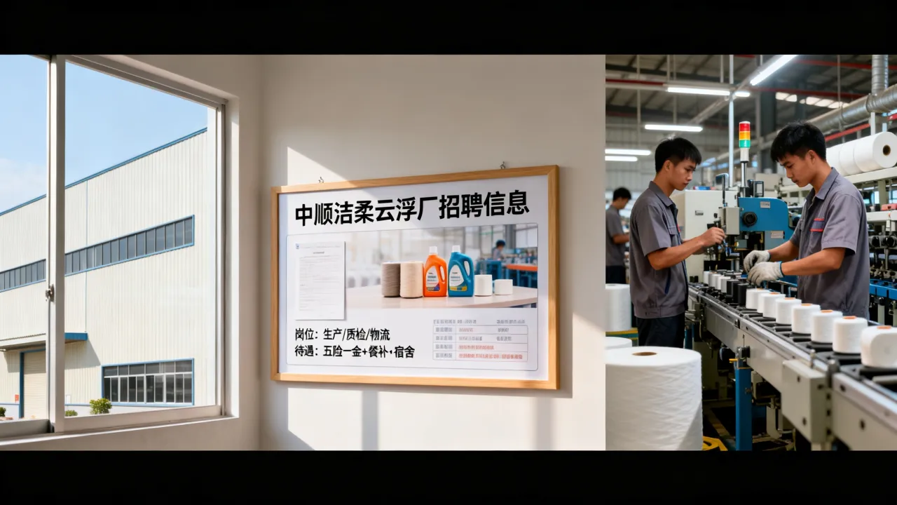 云浮中顺洁柔招聘信息在哪看,中顺洁柔云浮厂好进吗待遇怎么样