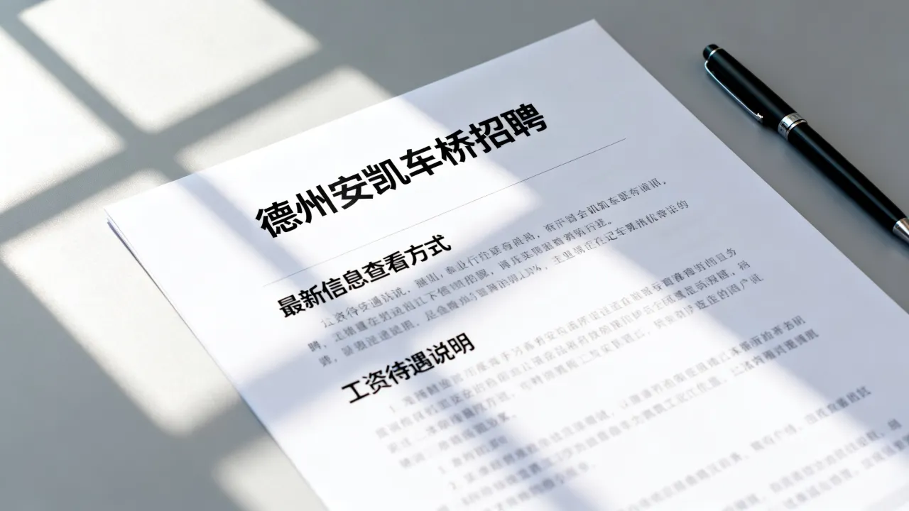 德州安凯车桥招聘最新信息在哪看,工资多少