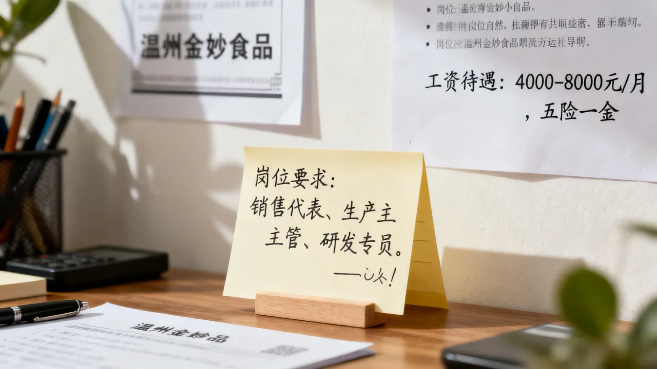温州金妙食品招聘具体有哪些岗位要求,工资待遇怎么样?-图2 温州金妙食品招聘具体有哪些岗位要求,工资待遇怎么样?-图2