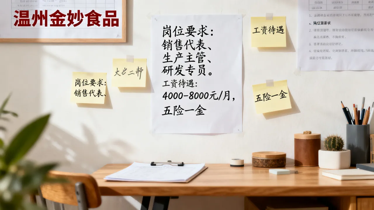 温州金妙食品招聘具体有哪些岗位要求,工资待遇怎么样?-图3 温州金妙食品招聘具体有哪些岗位要求,工资待遇怎么样?-图3