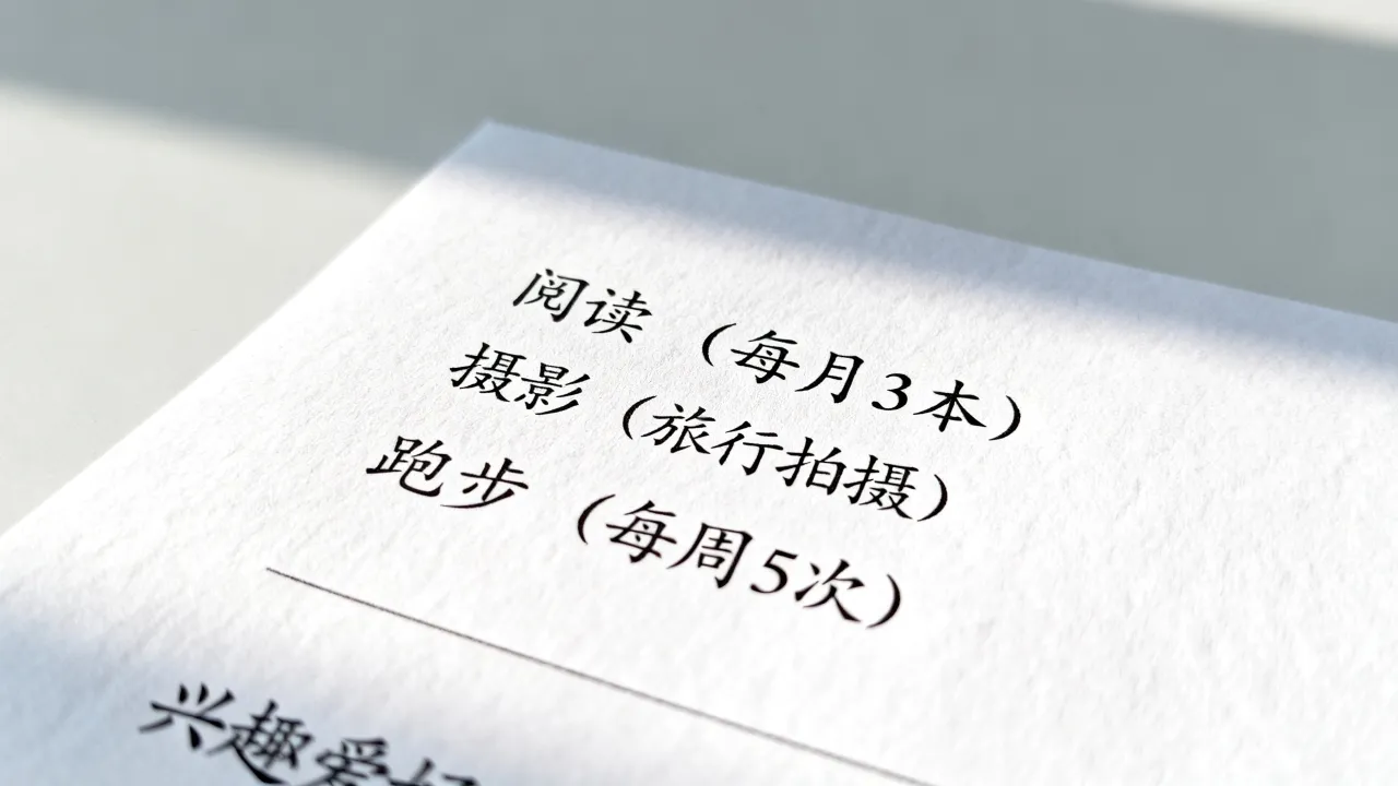 兴趣和爱好怎么写,简历兴趣爱好怎么写比较好-图3 兴趣和爱好怎么写,简历兴趣爱好怎么写比较好-图3
