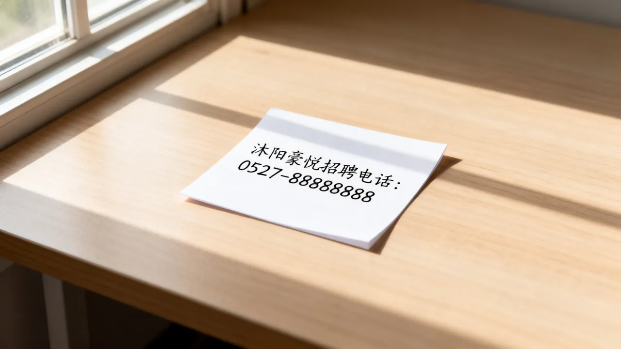 沭阳豪悦招聘电话是多少?沭阳豪悦招聘电话如何查询?-图2 沭阳豪悦招聘电话是多少?沭阳豪悦招聘电话如何查询?-图2
