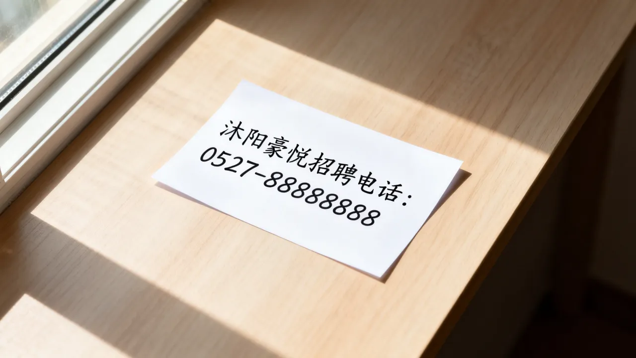 沭阳豪悦招聘电话是多少?沭阳豪悦招聘电话如何查询?-图3 沭阳豪悦招聘电话是多少?沭阳豪悦招聘电话如何查询?-图3